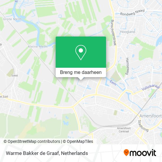 Warme Bakker de Graaf kaart