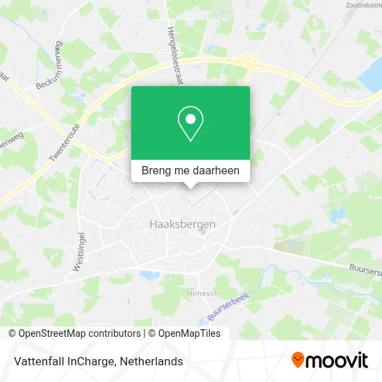 Vattenfall InCharge kaart
