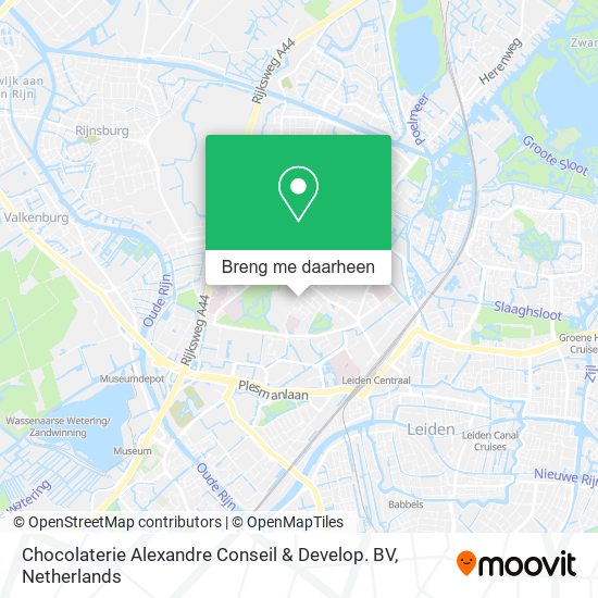 Chocolaterie Alexandre Conseil & Develop. BV kaart