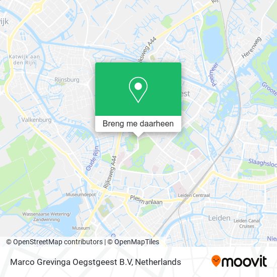 Marco Grevinga Oegstgeest B.V kaart