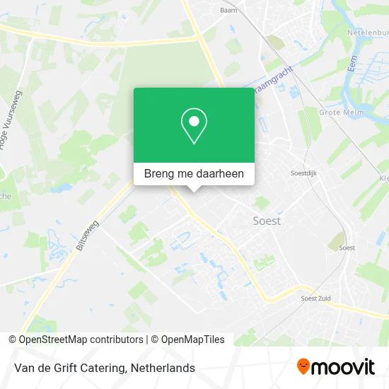 Van de Grift Catering kaart