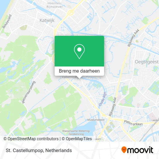 St. Castellumpop kaart