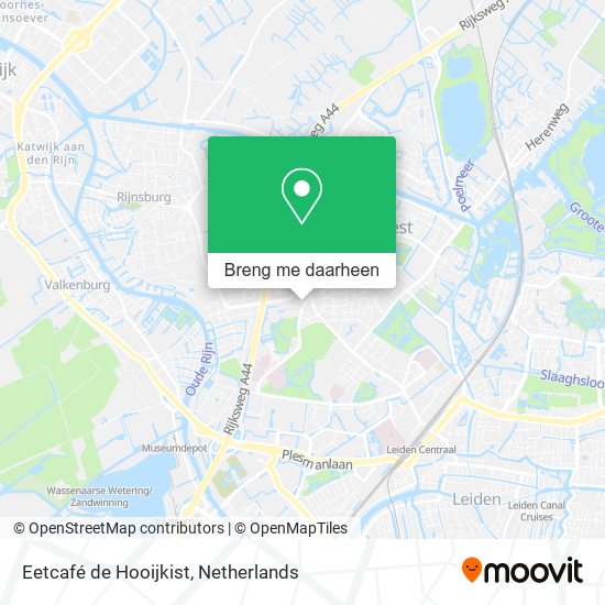 Eetcafé de Hooijkist kaart