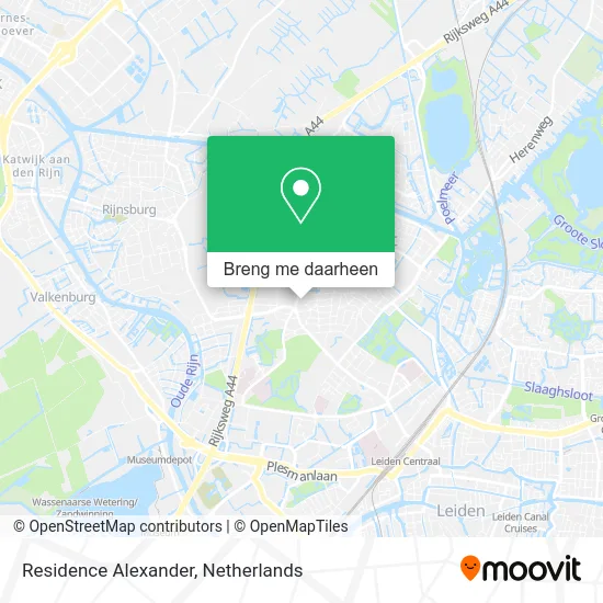 Residence Alexander kaart