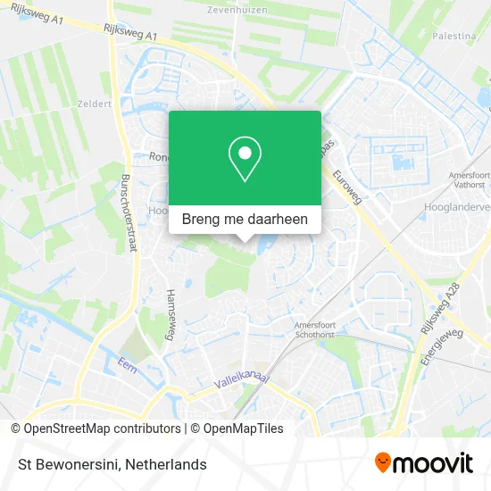 St Bewonersini kaart