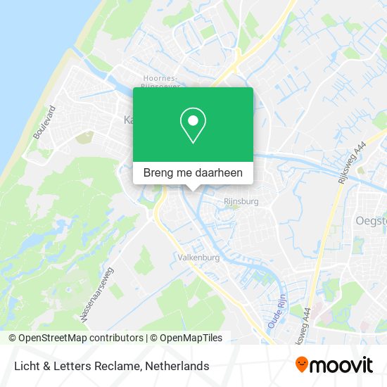 Licht & Letters Reclame kaart
