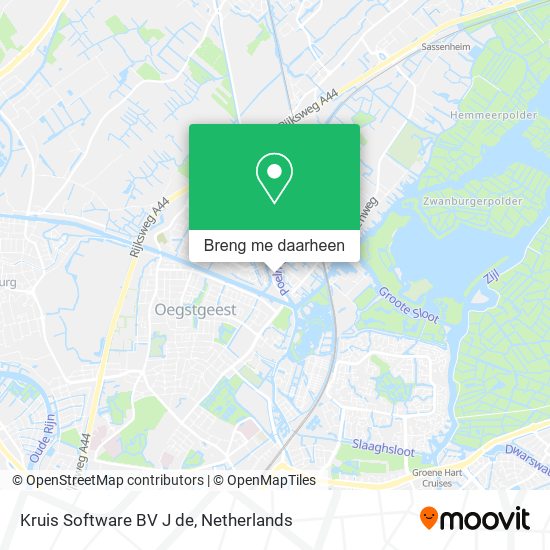 Kruis Software BV J de kaart