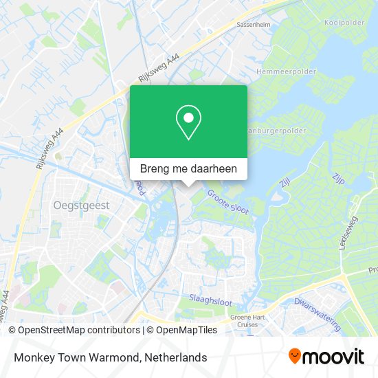 Monkey Town Warmond kaart