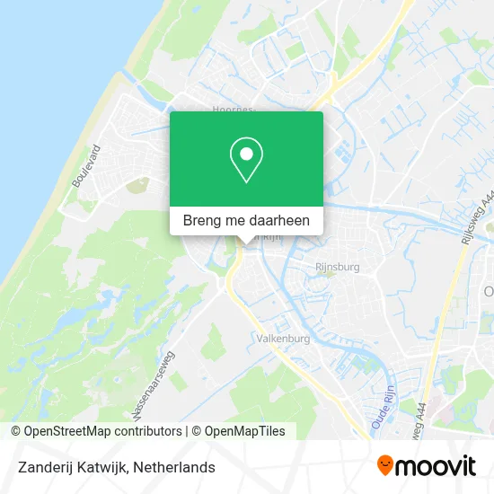 Zanderij Katwijk kaart