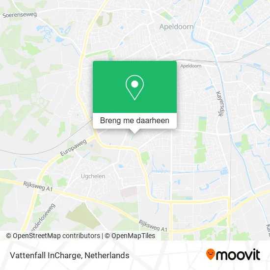 Vattenfall InCharge kaart