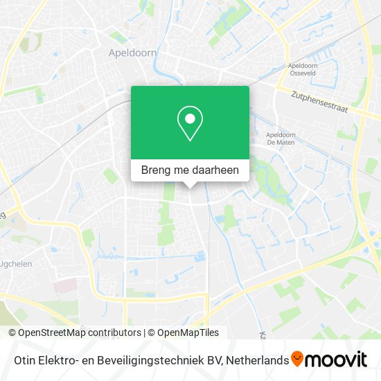 Otin Elektro- en Beveiligingstechniek BV kaart