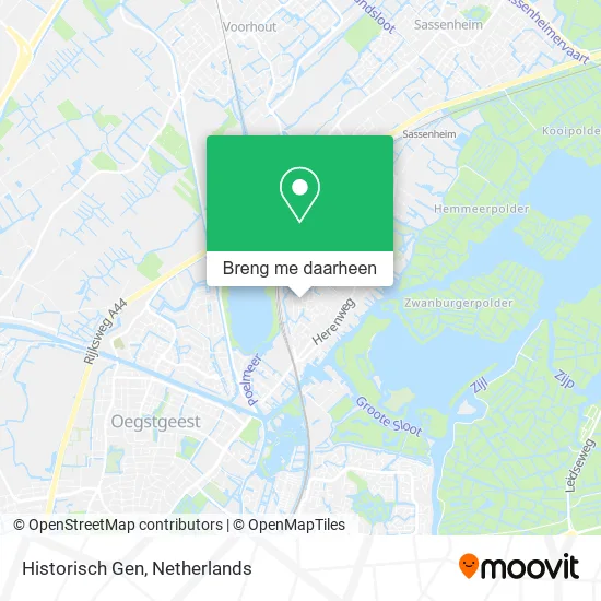 Historisch Gen kaart