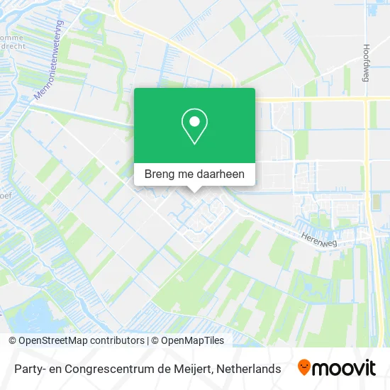 Party- en Congrescentrum de Meijert kaart