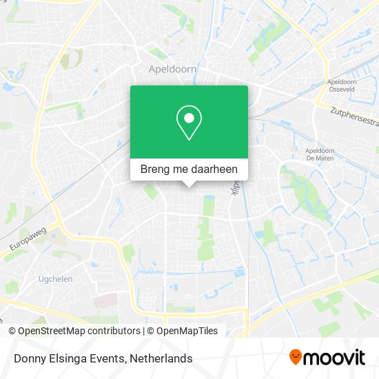 Donny Elsinga Events kaart