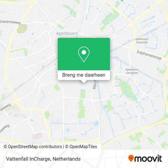Vattenfall InCharge kaart