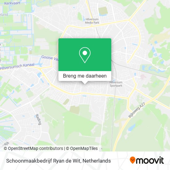 Schoonmaakbedrijf Ryan de Wit kaart