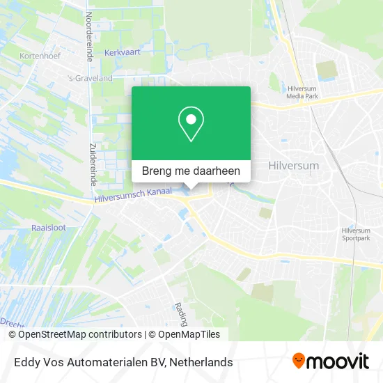 Eddy Vos Automaterialen BV kaart