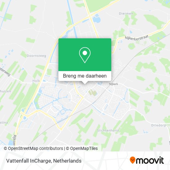 Vattenfall InCharge kaart
