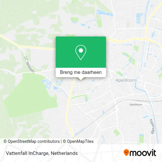 Vattenfall InCharge kaart