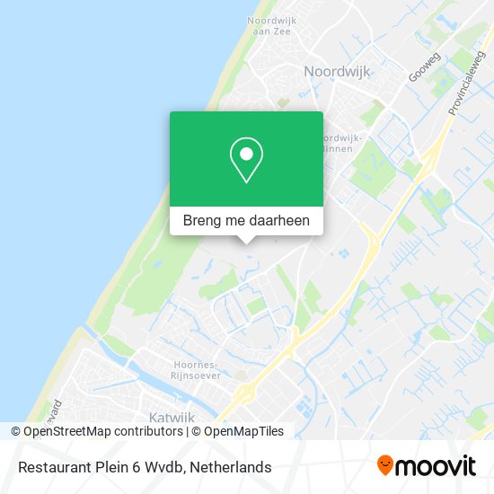 Restaurant Plein 6 Wvdb kaart