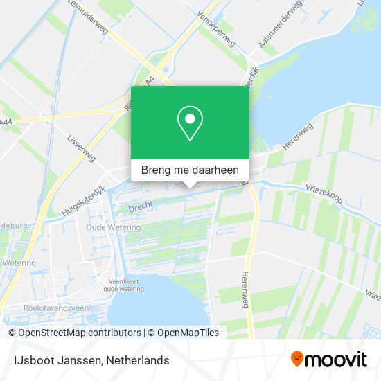 IJsboot Janssen kaart