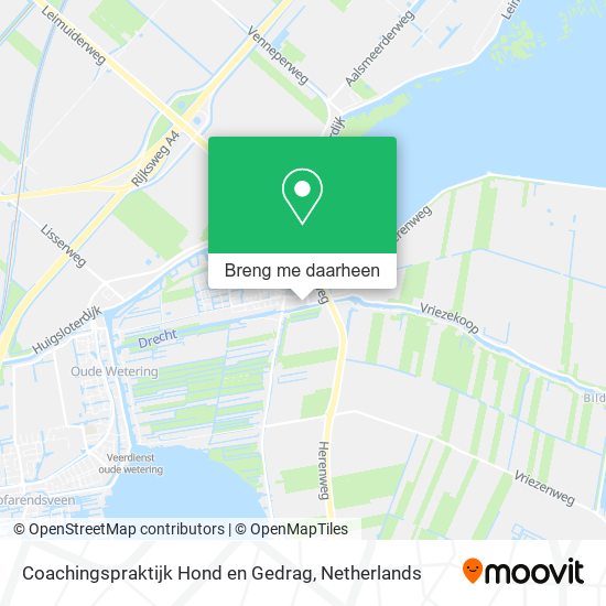 Coachingspraktijk Hond en Gedrag kaart