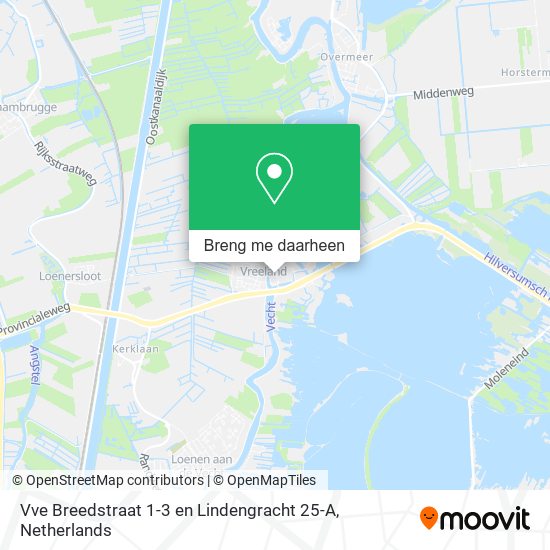 Vve Breedstraat 1-3 en Lindengracht 25-A kaart