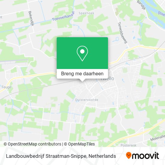 Landbouwbedrijf Straatman-Snippe kaart