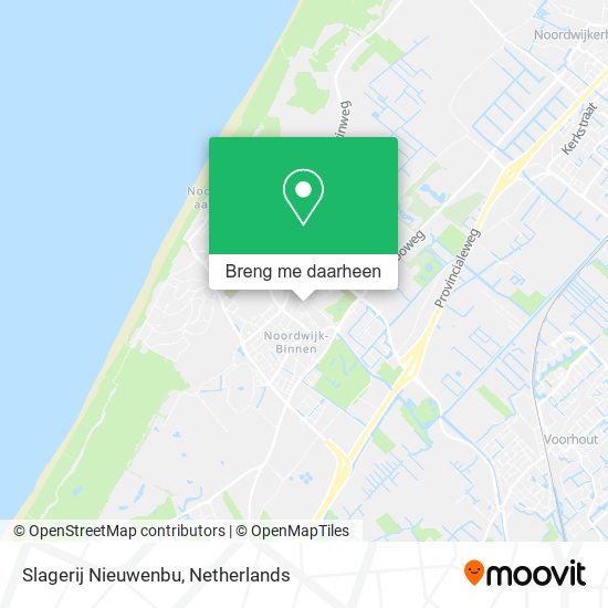 Slagerij Nieuwenbu kaart