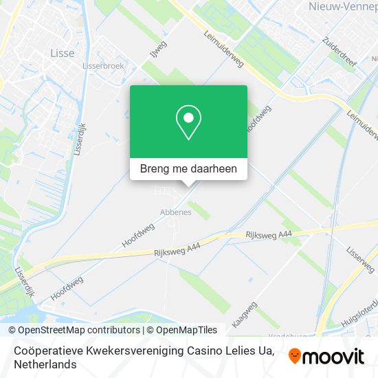 Coöperatieve Kwekersvereniging Casino Lelies Ua kaart