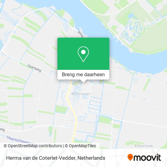 Herma van de Coterlet-Vedder kaart