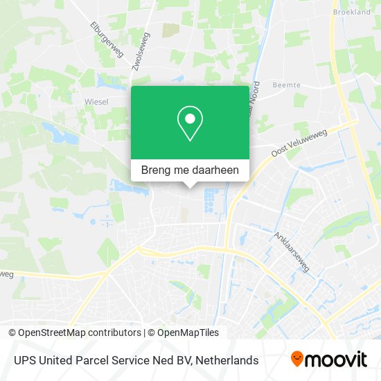 UPS United Parcel Service Ned BV kaart
