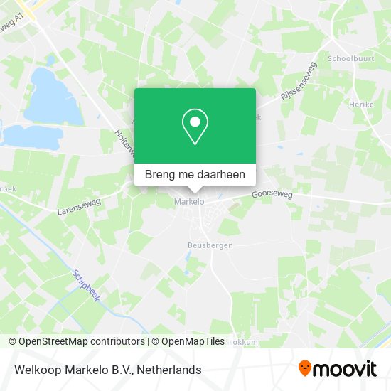Welkoop Markelo B.V. kaart