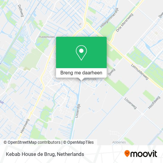 Kebab House de Brug kaart