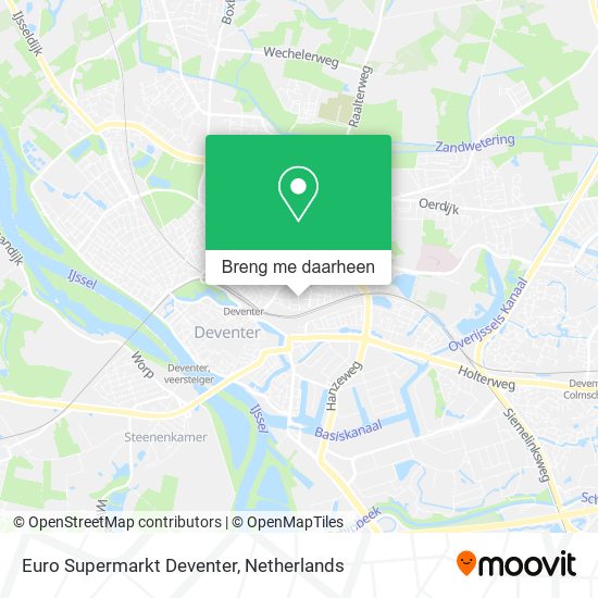 Euro Supermarkt Deventer kaart
