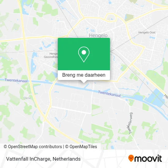 Vattenfall InCharge kaart