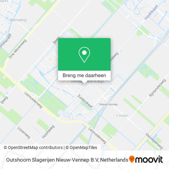 Outshoorn Slagerijen Nieuw-Vennep B.V kaart