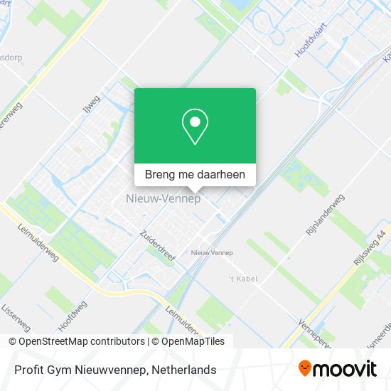 Profit Gym Nieuwvennep kaart