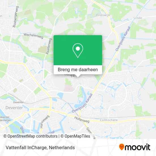 Vattenfall InCharge kaart