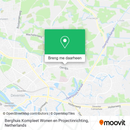Berghuis Kompleet Wonen en Projectinrichting kaart