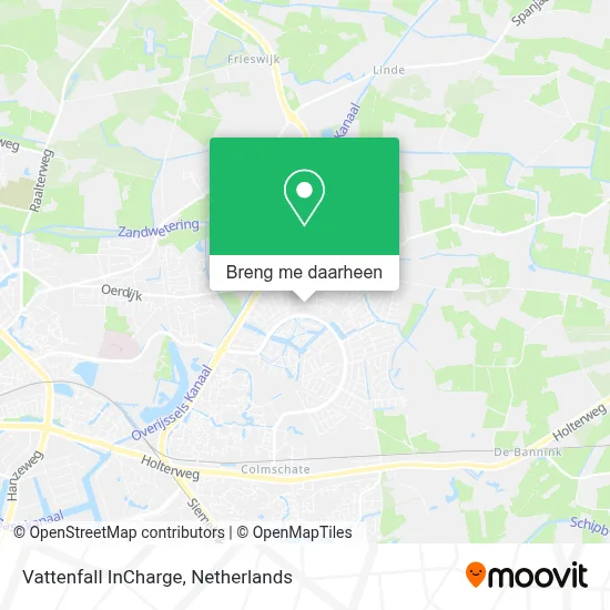Vattenfall InCharge kaart