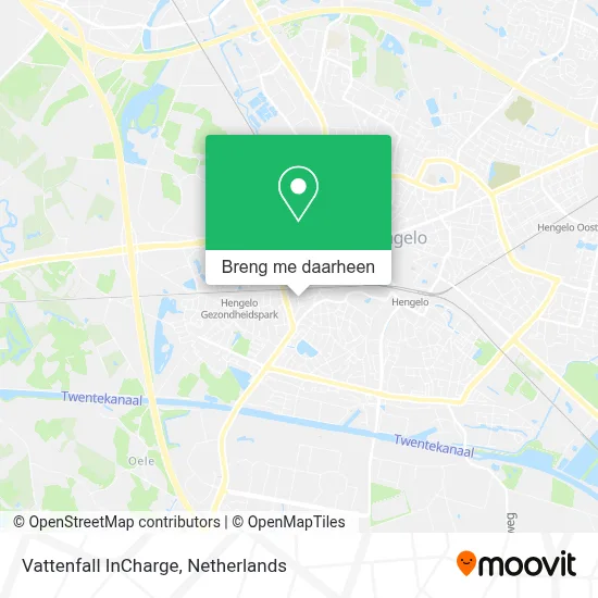 Vattenfall InCharge kaart