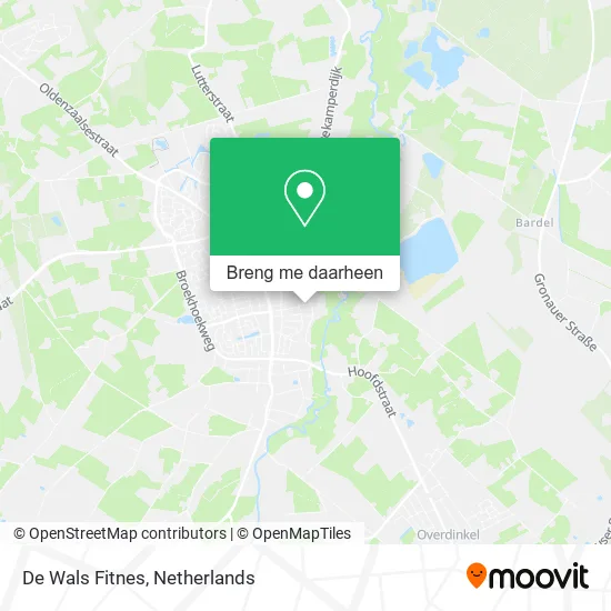 De Wals Fitnes kaart