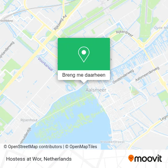 Hostess at Wor kaart