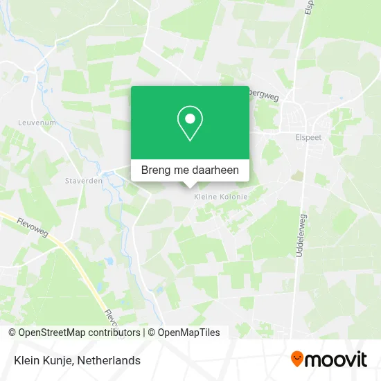 Klein Kunje kaart