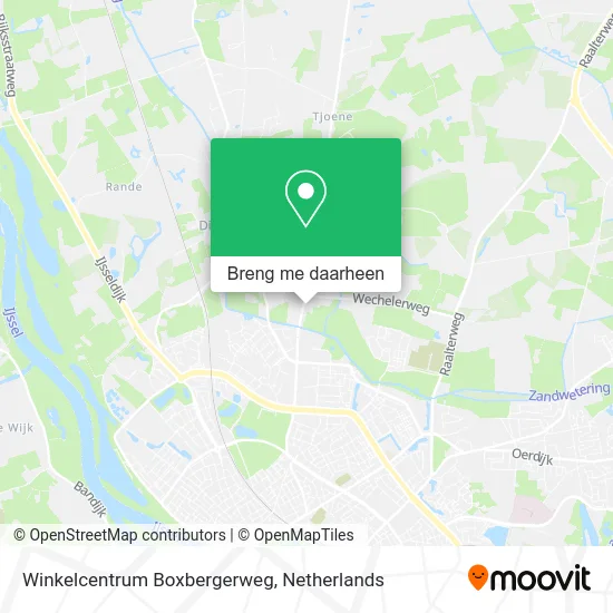 Winkelcentrum Boxbergerweg kaart