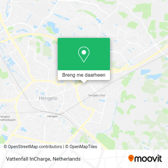 Vattenfall InCharge kaart