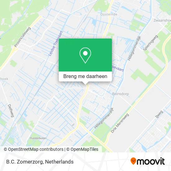 B.C. Zomerzorg kaart