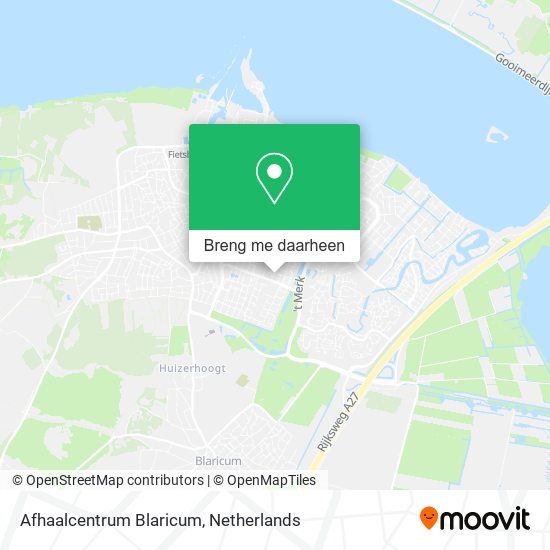 Afhaalcentrum Blaricum kaart