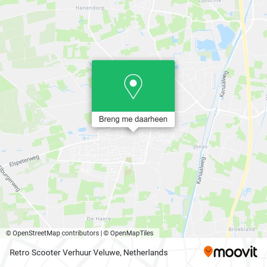 Retro Scooter Verhuur Veluwe kaart